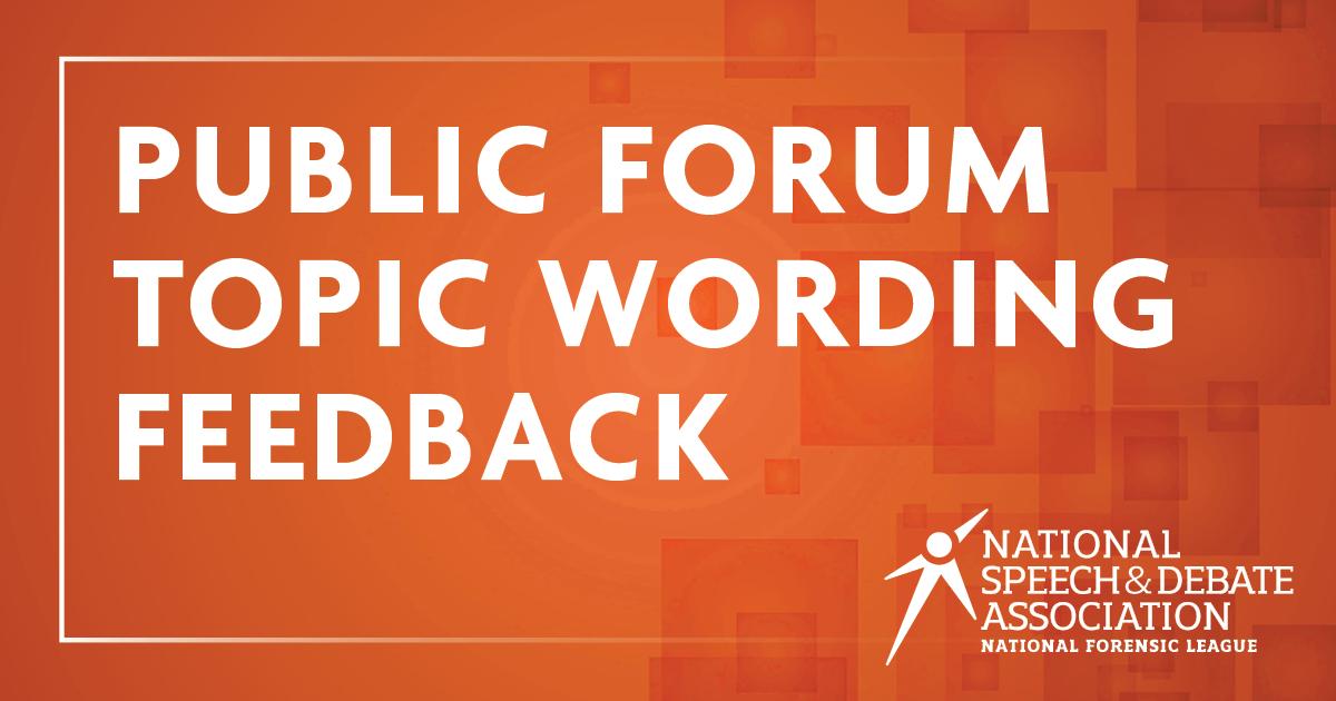 speechanddebate's tweet photo. The Public Forum 2019 Nov/Dec Topic Area is Cybersecurity! 

Help us determine the final two resolutions by using this feedback form by September 1 to submit suggested changes to the starter resolutions, or to submit a new resolution under this topic area. https://t.co/c94DEuc6Ie https://t.co/5F4F3Sw4cb