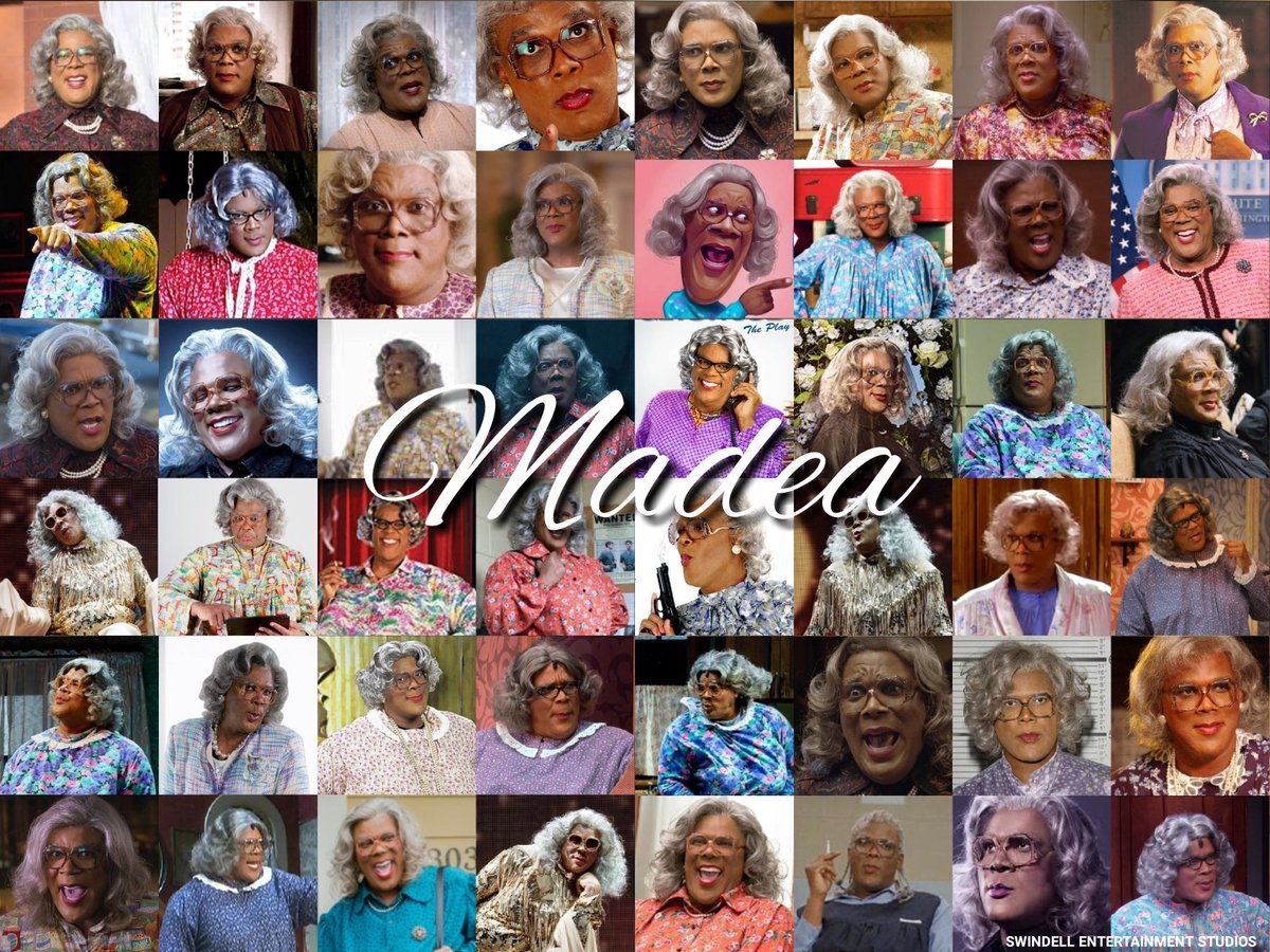 EricSSwindell's tweet image. The Many Faces of @tylerperry &amp;amp; @madea...

#TylerPerry #Madea #madeafarewelltour #madeafamilyfuneral #tylerperrystudios #Actor #Writer #Director #Producer #Author #entertainment