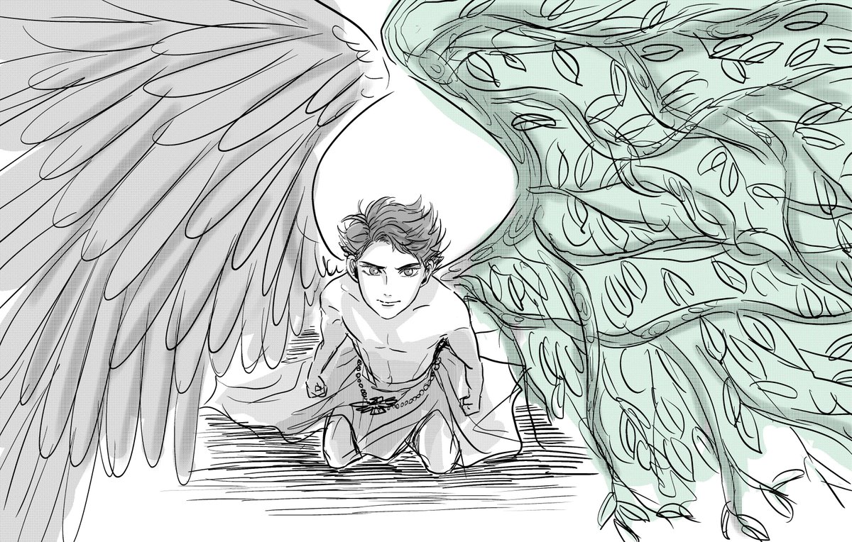 천계의 신과 지상의 신령 사이에 사랑이 시작되었던것 처럼, 그 아이가 처음 세상에 나왔을 때 처럼, 하늘에서 낙뢰가 비처럼 쏟아지던 그 때 처럼.예고 없이 고치를 찢으며 아이는 다시 세상에 태어났음.이번엔 감히 그 누구도 부정 할 수 없을 확실하고도 완전한 유전의 증거를 가진 채로.完