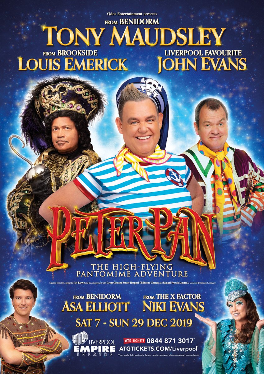 PantomimeNews's tweet image. Panto Poster @LiverpoolEmpire with @TonyMaudsley1 @TheLouisEmerick @johnevanscomic @asaelliott &amp;amp; #NikiEvans #Panto #PantomimeNews #Pantomime @QdosPantomimes