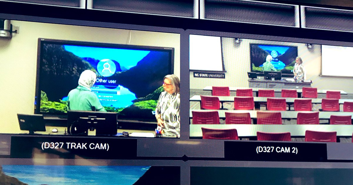 dtpetherncsu's tweet photo. @NCStateDELTA our #amazing classroom operators in the revamped #centralcontrol room are ready to help faculty have a great start to the new year! #thinkanddo #wolfpack #TeamworkMakesTheDreamWork https://t.co/gvlZprrxXb
