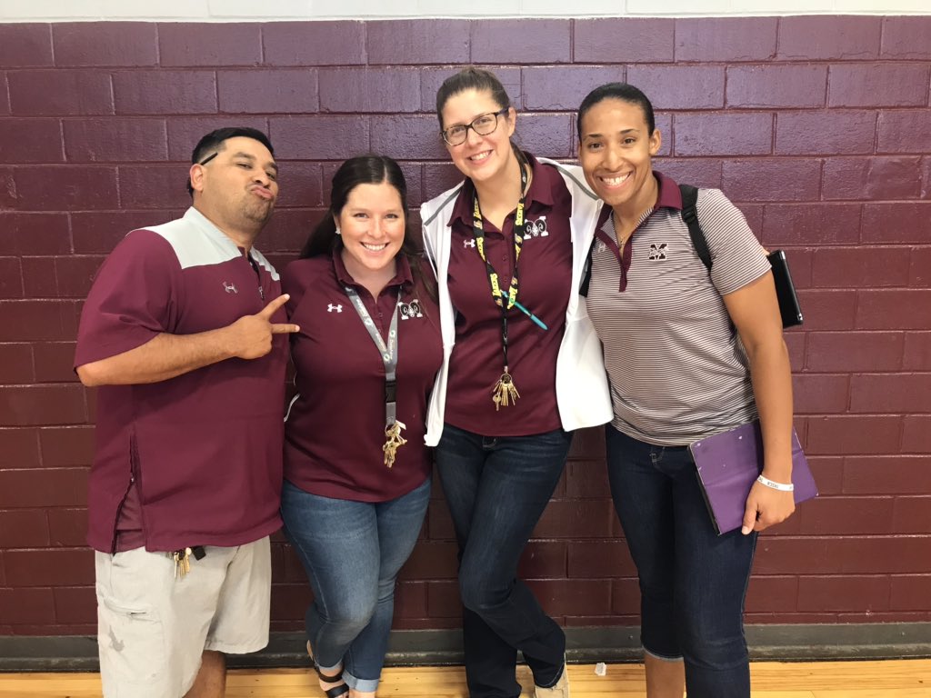 Team Building with our <a href="/NISDMarshall/">NISDMarshall</a> Staff! Something Old, Something New, Something Borrowed &amp; Something Maroon!