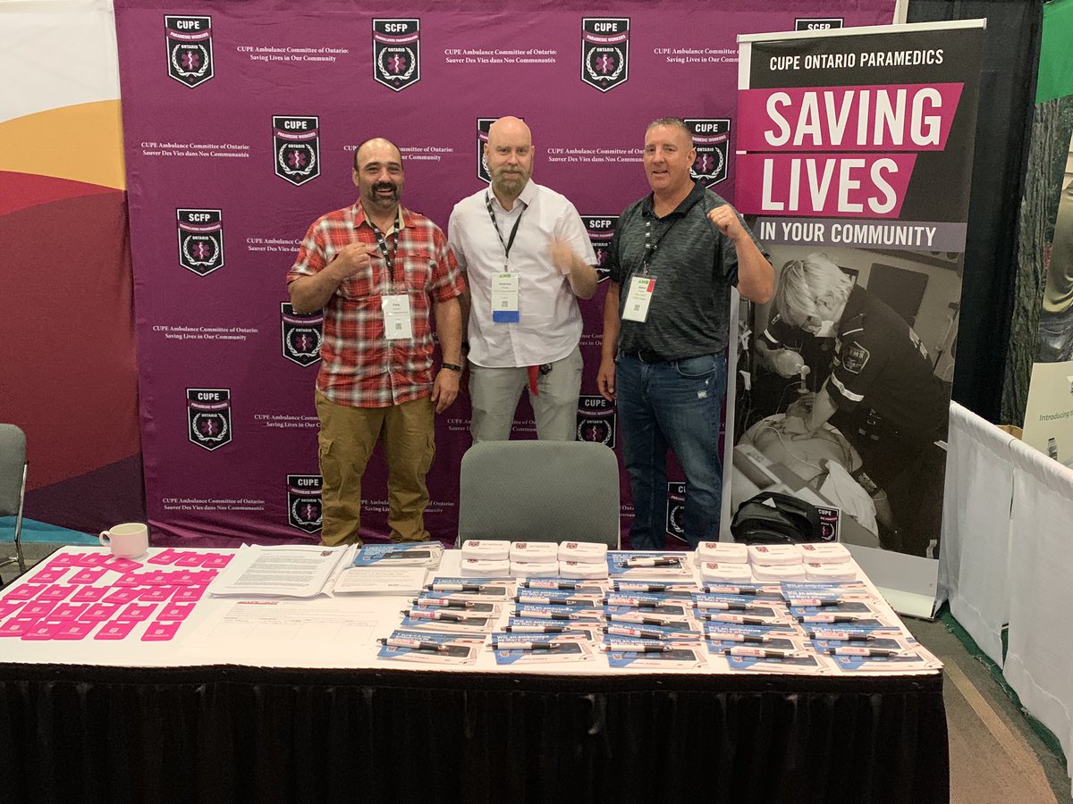 CACOParamedics's tweet photo. Stop by booth 327 to learn about the important work Paramedics/Communications Officers do in your communities #CommunitiesNotCuts #SayNoToPrivitization #KeepParamedicsPublic @CUPEOntario @AMOPolicy https://t.co/pCdcIzIxuI
