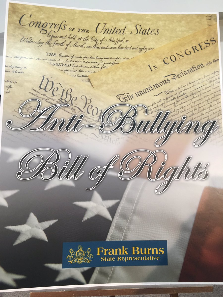 RepFrankBurns's tweet photo. Part of my plan for curbing bullying in schools involves a partnership with the Penn Cambria School District and Johnstown-based HIBster to monitor, track and identify acts of bullying within the district. https://t.co/YBB0oNzT3V