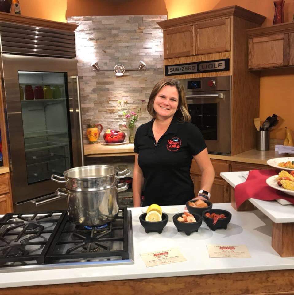 mayacafestl's tweet photo. Breaking News!! Catch @mayacafestl LIVE on @FOX2now with @TimEzellTV Thursday 8/22! Let’s talk about shrimp baby. #RockNRollShrimpBoil @EnjoyMaplewood @MidCountyChamb @SAUCEmag @feastmag @RFTStreet https://t.co/DicTQxEbey