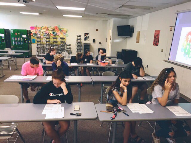 It was great seeing these seniors at our College Application Workshop today!  We love answering your questions and helping you through this process! #keystonepride