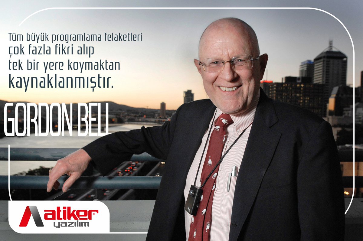 Haftanın sözü 
#erp #AtikER #atikeryazılım #gordonbell