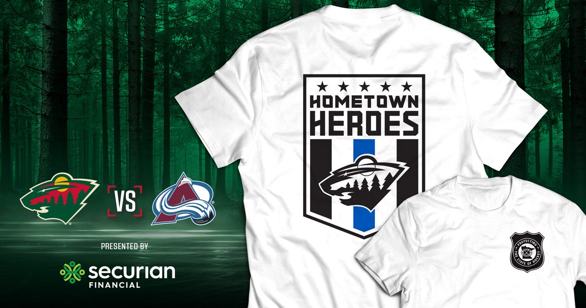 mn wild t shirt