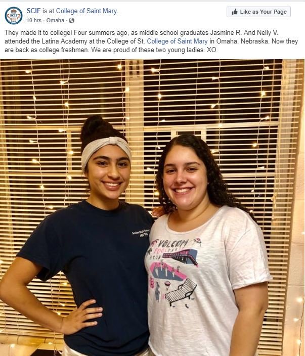 CSM_Omaha's tweet photo. This is awesome. Welcome back! #LatinaSummerAcademy #CSMconnection #CSMcommunity https://t.co/7delWpbfV1