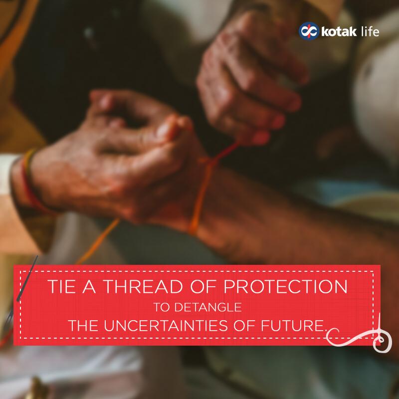 Kotak_Life's tweet photo. A safe a protected future is the best gift a woman can receive. Have you tied the #ThreadOfProtection to her yet? Click here to know more about our e-Term plan -https://t.co/56Xg7hkX4h #KotakLife #KoiHaiHamesha https://t.co/5Hcp840xKT
