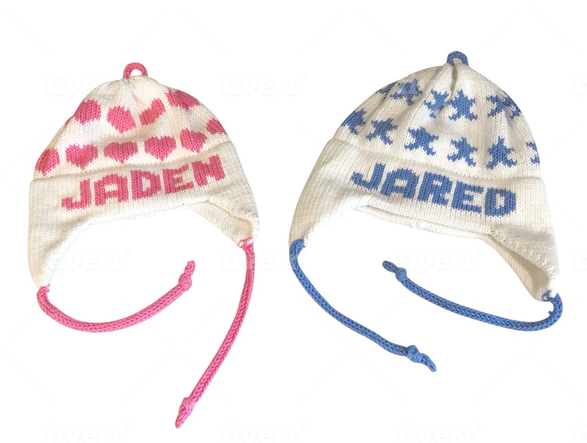 Newborn baby ear flap hats are here!  customknitsforbaby.com/store/newborn-…