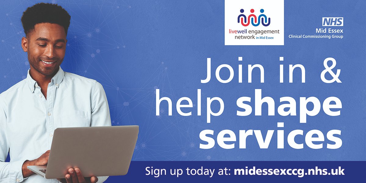Do you want to get more involved with helping to shape local health services but do not have the time to come to daytime or evening patient meetings. Then why not join our new digital Livewell Engagement Network? Sign up today at: midessexccg.nhs.uk/get-involved/l… 💻📱👩‍💻