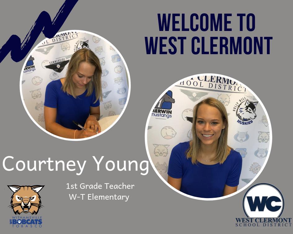 WestClerHR's tweet photo. Courtney is our newest team member at @WTBobcats  and we can't wait to start the school year.  Welcome, Courtney! #WCconnects @WestCler https://t.co/074ICU8lDk