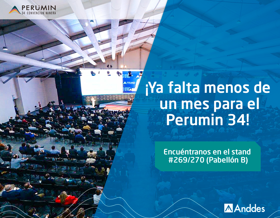 _anddes's tweet photo. ¡Anddes presente en el Perumin 34!

Nos complace anunciar nuestra participación en la Convención Minera. Puedes ubicarnos en el stand #269/270 (Pabellón B).

¡Los esperamos!

#Anddes #Perumin34 https://t.co/1AdX6NfWSH