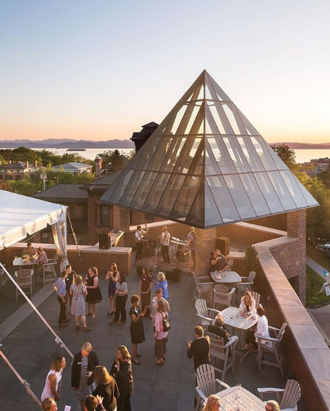 BurlingtonHello's tweet photo. Burlington has some of the coolest event spaces! This one is located @champlainedu (Champlain College) and has the most amazing view of the city, and Lake Champlain!!
____
#burlington #events #party #vermont #champlain #meetings #host  #sunset #btv #visitvermont #newengland https://t.co/hcTTpI8Lou