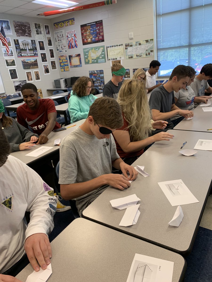 FunFurmans's tweet image. Ever wonder what it was like to work in a factory in the late 1800s? Maybe you lost the use of an arm or had an accident with your eyes to prevent you from seeing. #factorysimulation @HVAHawks