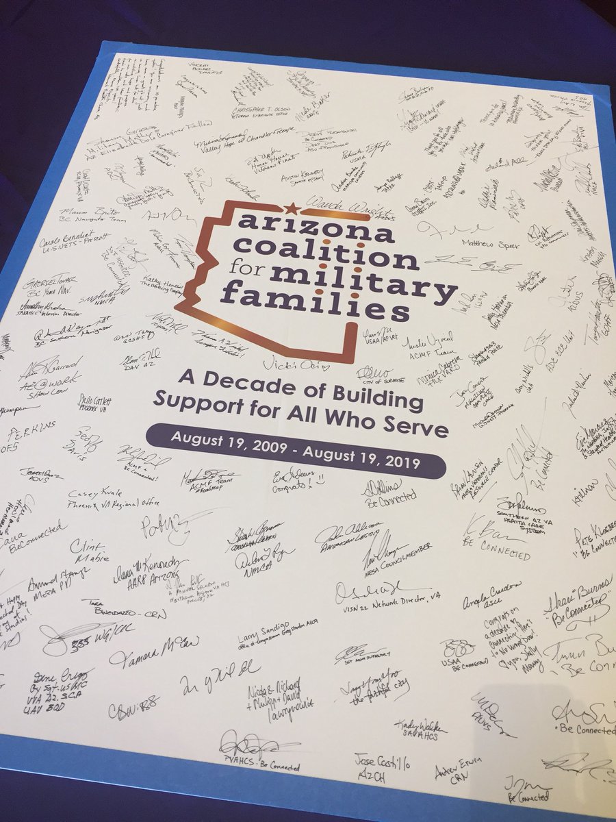 Congratulations to Thomas &amp; Nicola Winkel &amp; the <a href="/AzCoalition/">ACMF</a> team on your 10th Anniversary serving #Arizona #military #veteran families! <a href="/TriWest/">TriWest Healthcare Alliance</a> <a href="/TWCommunityRel/">TWCommunityRelations</a> is very proud to be serving at your side these past 10 years. Here’s to many more years to come! #BeConnected #ACCVC