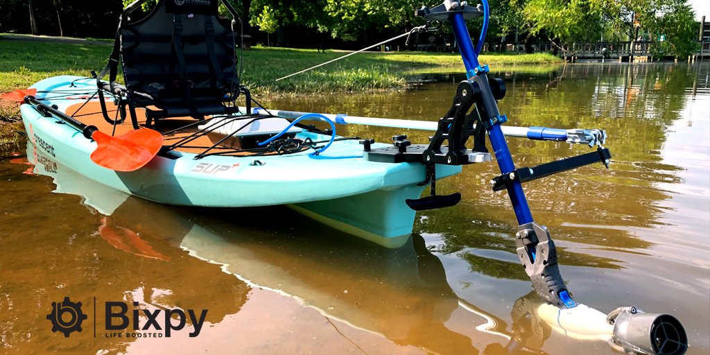 bixpy's tweet photo. ❗New Adapter: Introducing the Bixpy Power Pole Adapter❗
The Power Pole Adapter allows you to quickly and easily add a #BixpyJet to your #kayak using your standard Micro Power Pole hole adapter slot.
Get the Bixpy Power Pole Adapter for $179 only ➡️https://t.co/Vsx4OhY2WA! https://t.co/EcTgAkgjbQ