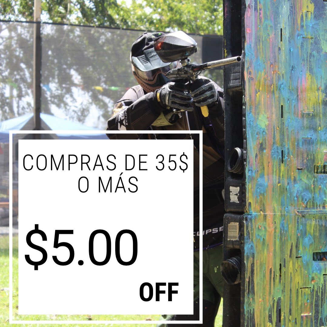 btapaintball's tweet photo. 🚨COUPON ALERT RT RT🚨

Válido solo este 24 y 25 de agosto aprovecha esta oferta de $5.00 de descuento en compras de $35.00 o más. Al llegar muestra este cupón y te aplicaremos el descuento. 

¡Los esperamos! 🔥🎨🔝
787-329-3301
*Ciertas restricciones aplican* https://t.co/I9ajjVjq6N