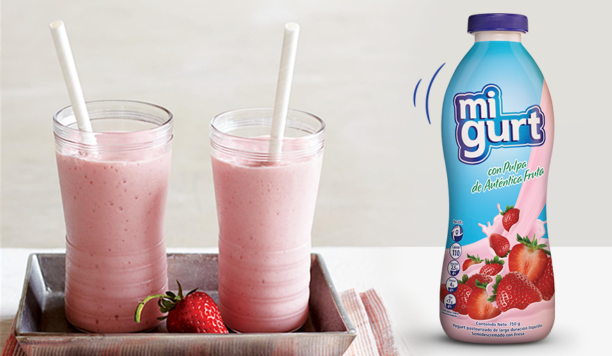 MigurtVe's tweet photo. Para una tarde de consentirte, nada como un batido de #MiGurt de fresa. https://t.co/kVyXiz82Jo