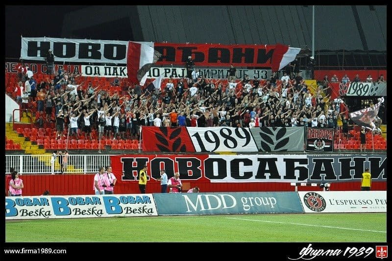 Grada Serbia on X: FK VOJVODINA - Železničar Pančevo. Firma 1989  (5/11/2023)  / X