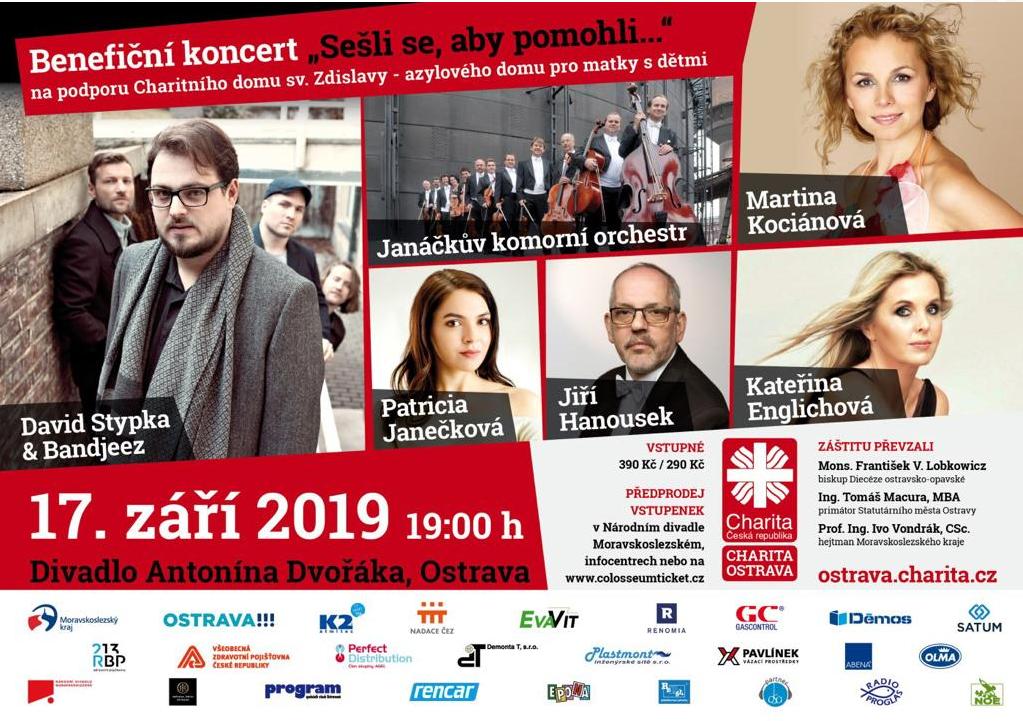 Pozvánka na benefiční koncert.