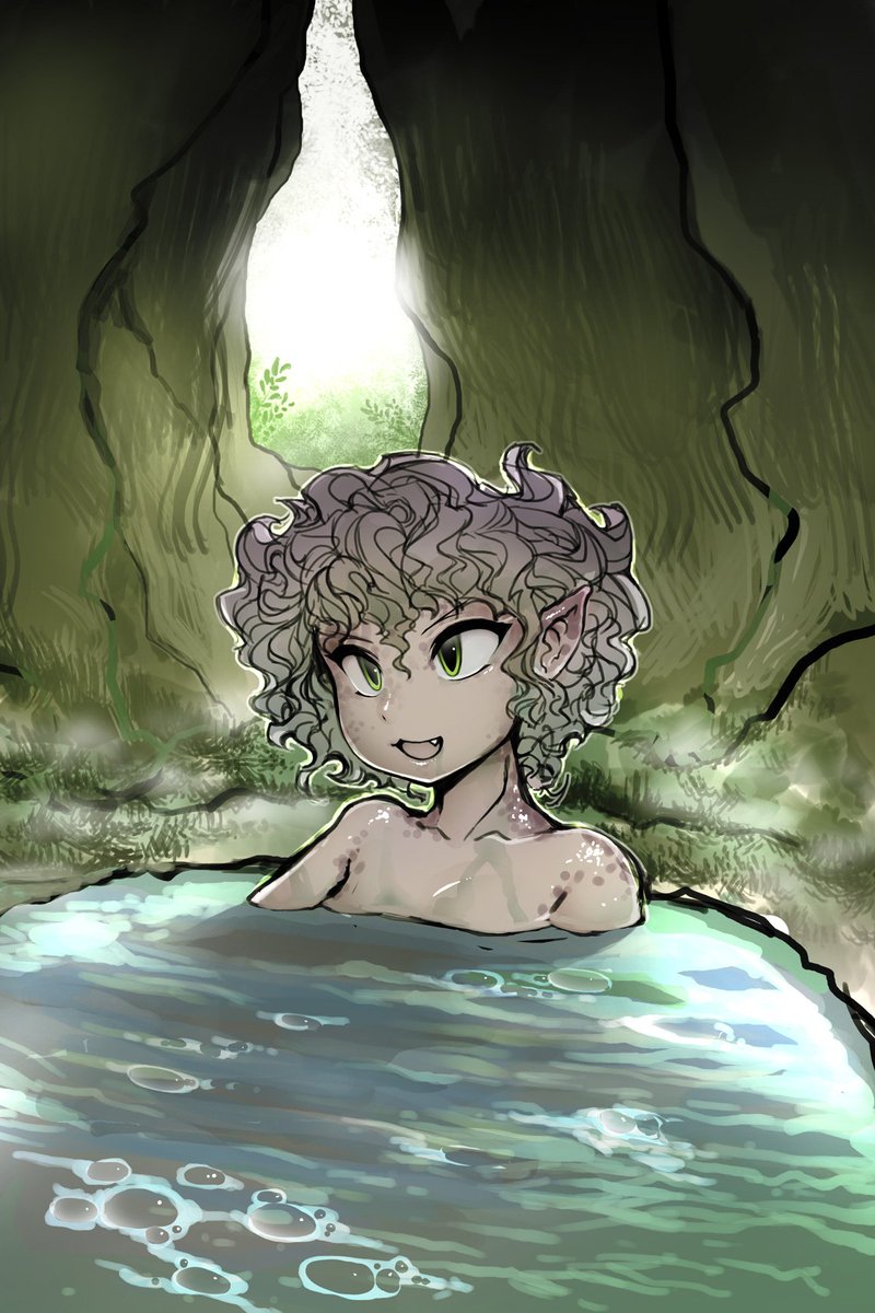 ぬるくて、ベトベトして、お肌がチクチクする混浴の秘湯です。 