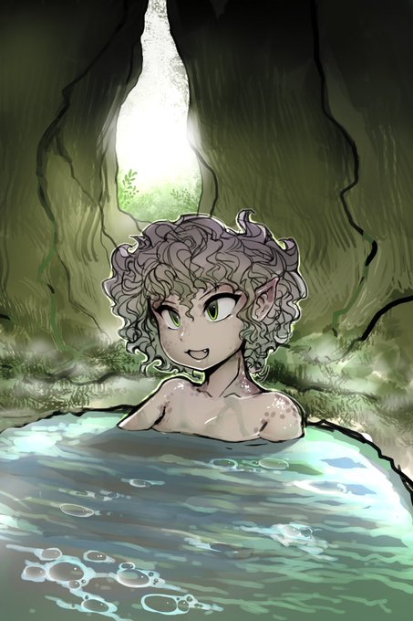 ぬるくて、ベトベトして、お肌がチクチクする混浴の秘湯です。 