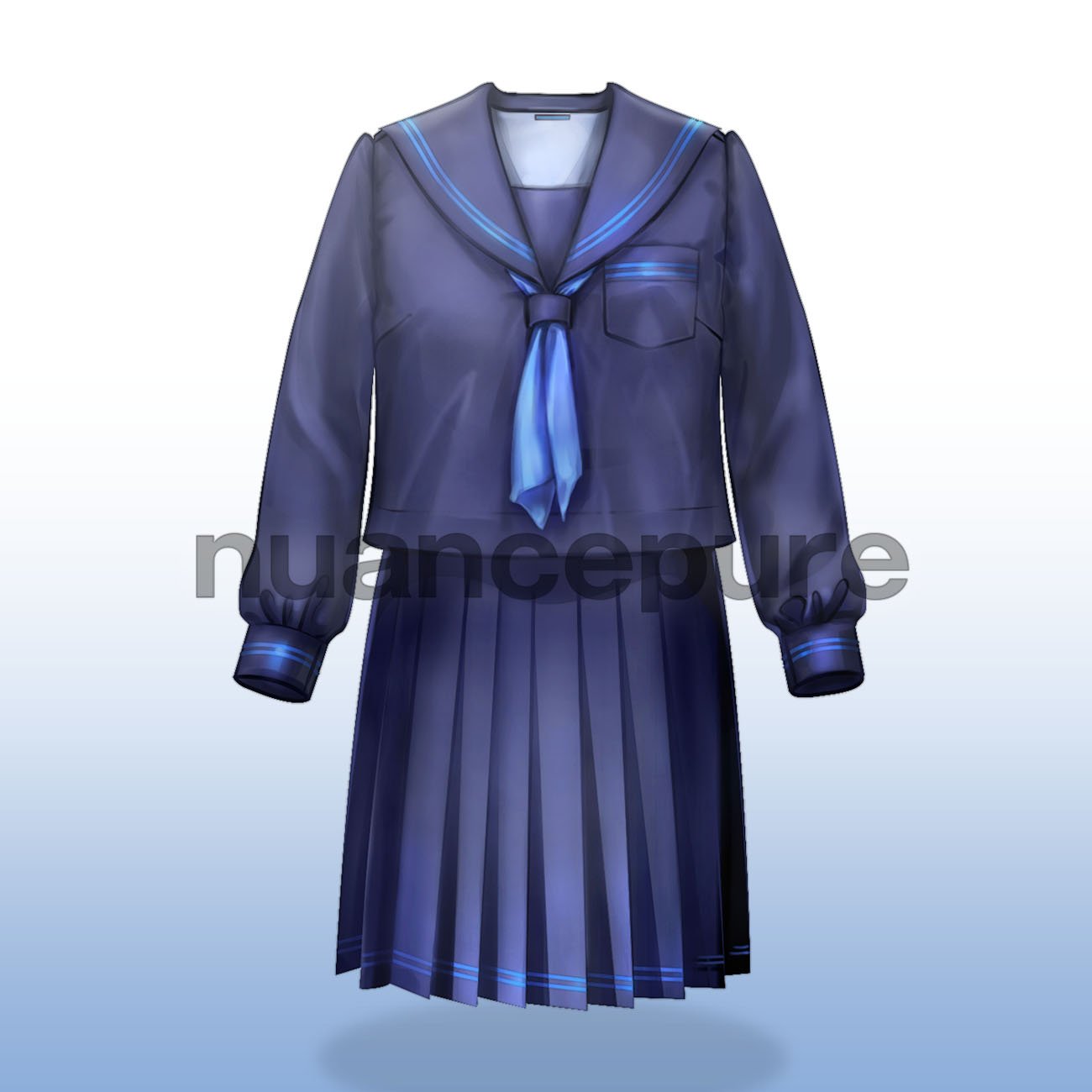 ぐるこみん Ar Twitter 冬服セーラー服描き方実験 この描き方もまた再開しようかな こっちのほうが描くのは楽しいけど制作時間が増えるなぁ 制服イラスト 技法 T Co Kqf4xuyhsf Twitter