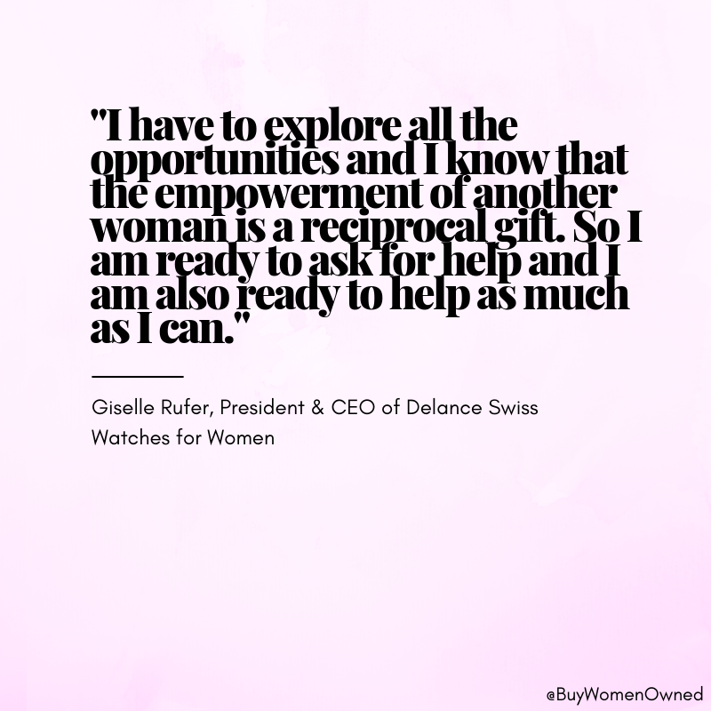 BuyWomenOwned's tweet photo. Read our Q&A with Giselle Rufer of @Delance_Watches in our Women Who #OwnIt feature https://t.co/cwa2lUDFFh
.
.
.
#BuyWomenOwned #WomenOwned #InvestInWomen #womenwhoownit #mondaymotivation #motivation #WBEWisdom #WBENC https://t.co/3sLYrstjiX