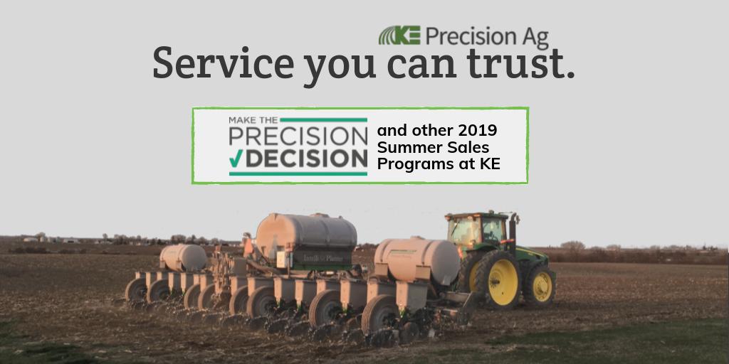 KEprecisionAG's tweet photo. Summer sales programs are in full swing at KE!! 
We're still here as your go-to planter experts and ready to roll with any upgrades you may have. As Aaron says, "They took my arm but they didn't take my head!"

https://t.co/x2zJ7zpjqn https://t.co/98MUbC9SUM