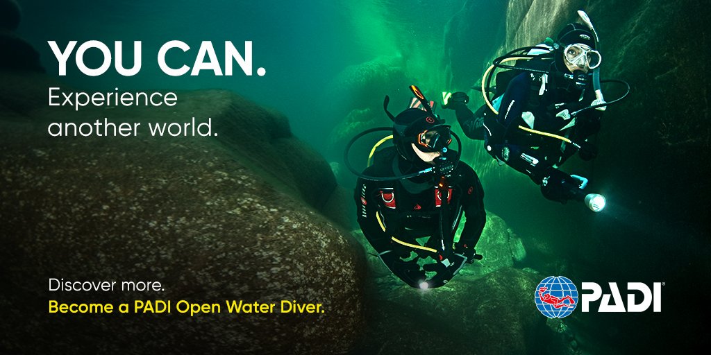PADI OPEN WATER
16+
Most of the planet is covered in water, why restrict yourself to just the land.

Contact us today for more information.