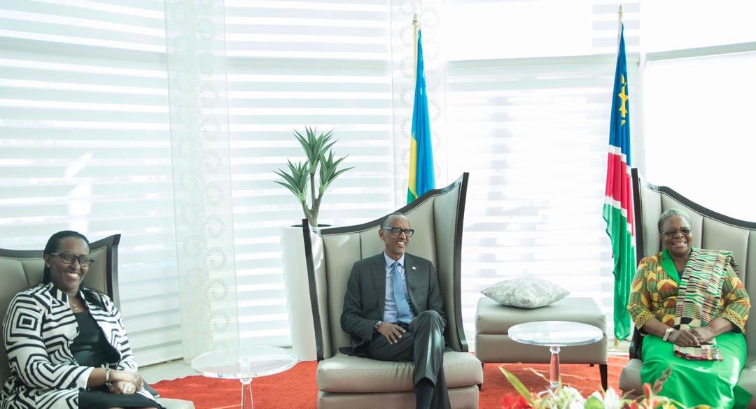 UrugwiroVillage's tweet photo. President Kagame and First Lady Jeannette Kagame have arrived in Windhoek,Namibia for a three day State Visit https://t.co/Sfn7KFR2US