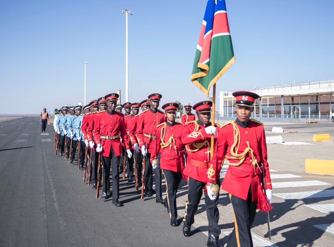 UrugwiroVillage's tweet photo. President Kagame and First Lady Jeannette Kagame have arrived in Windhoek,Namibia for a three day State Visit https://t.co/Sfn7KFR2US