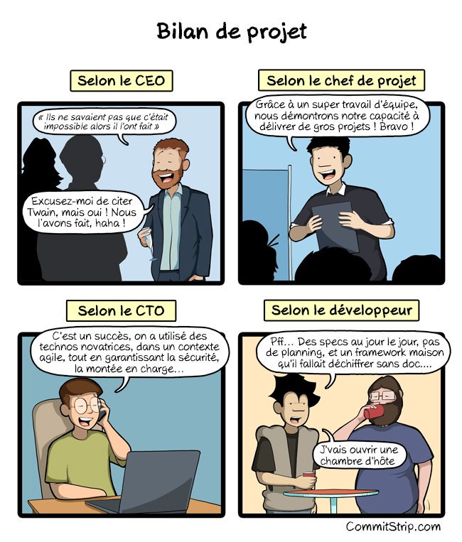 CommitStrip_fr's tweet photo. Bilan de projet
https://t.co/CcRMCM119P
J-10 ! Notre nouveau livre "The Summer of Code" est toujours sur Kickstarter, commandez-le vite !
https://t.co/cvapmvMslj https://t.co/oWlz5ZeVgc