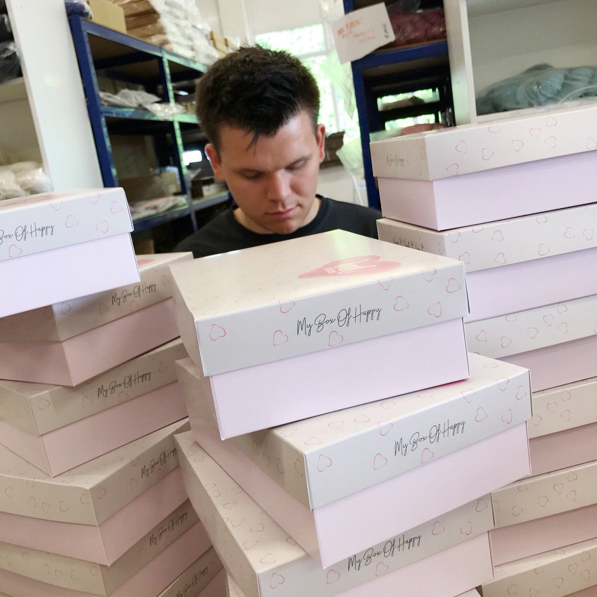 Exciting things are coming here at Wool Couture. So many boxes are at the ready for our NEW felting kits, we may have to send a Sherpa in for David! #needlefelting #diykits #woolcouture