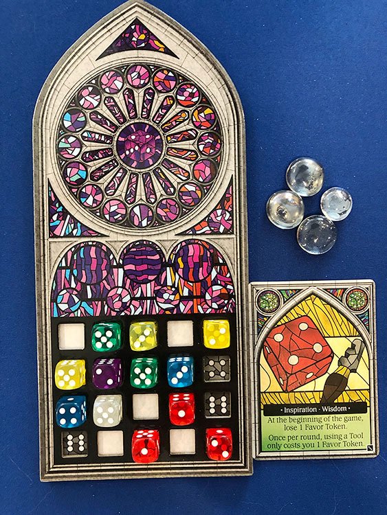 BoardGameQuest's tweet photo. A you a fan of the dice rolling game Sagrada? Then check out @arosey reviews of the The Great Facades – Passion Expansion from @FloodgateGames  https://t.co/RA33IgNeQP #boardgames https://t.co/P4kMrU0fuv