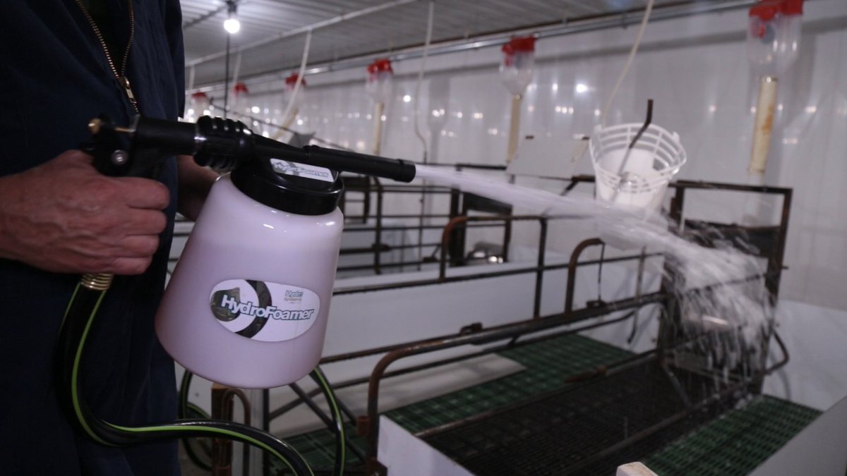 Neogen_Swine's tweet photo. Is your solution the right dilution? When using a #disinfectant, it's important to get your dilution right the first time. Correct dilution rates help reduce safety issues and dramatically improve efficacy. Learn more about #SynergizeDisinfectant at https://t.co/zksE8tE5bI https://t.co/KcI2Eh6NRt