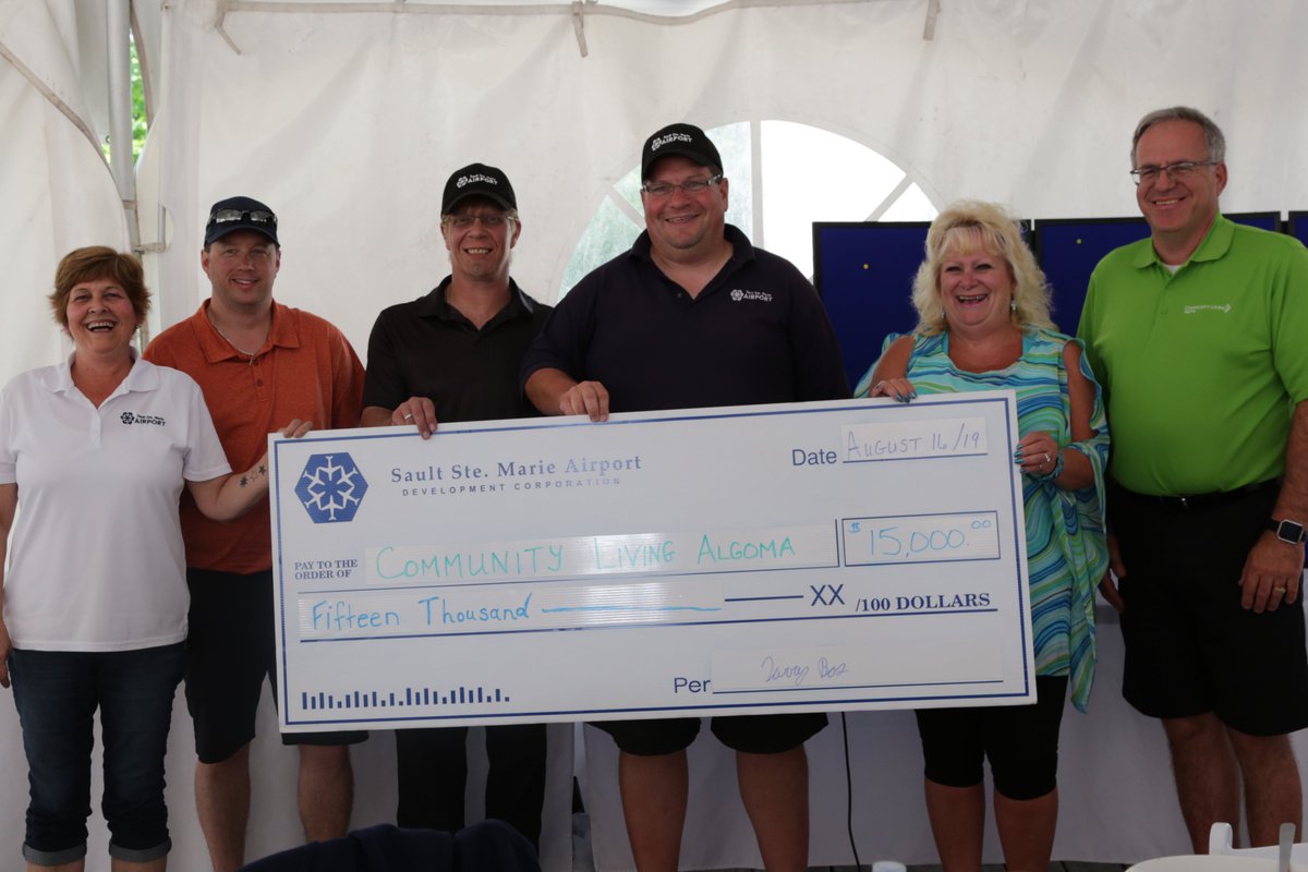 clalgoma's tweet photo. Thank you to @SaultAirport for hosting their 18th annual Charity Golf Tournament in support of Community Living Algoma! #golf #jointhejourney #allpeoplebelong https://t.co/AdgqOzYecR