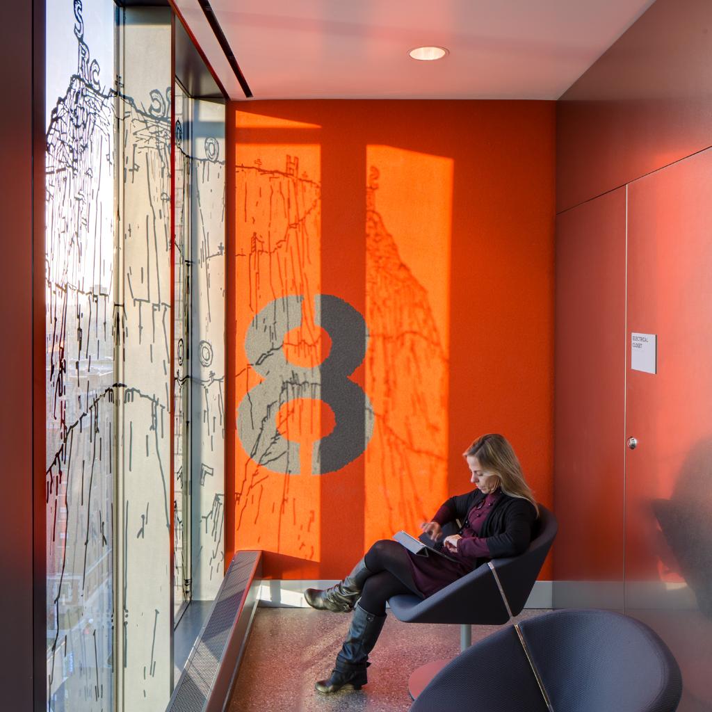 LoganUChicago's tweet photo. We can say without any bias that the 8th floor of the Logan Center has the best views on campus. (okay, maybe just a little bit) #uchicagoarts #uchicago #logancenter #views https://t.co/oo3Q5GODQb