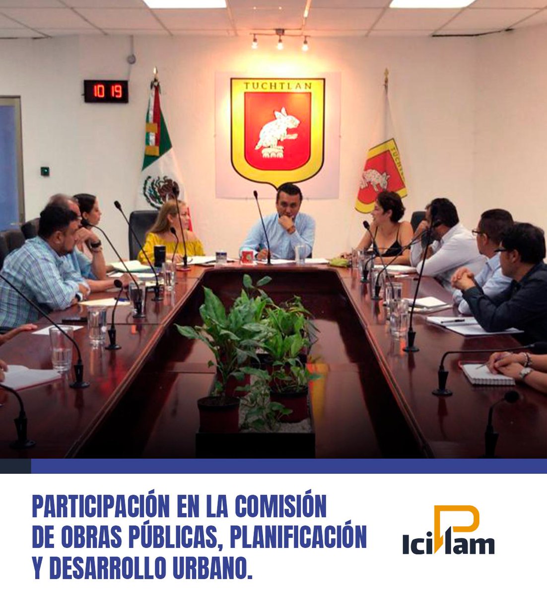 ICIPLAM's tweet photo. ¡Buenos días #Tuxtla! hoy participamos en la sesión ordinaria de la Comisión de Obras Públicas, Planificación y Desarrollo Urbano del Cabildo municipal.

😎Conoce más de nuestras funciones en https://t.co/FpHe6Ppdbf #ICIPLAneando #TuxtlaCiudadDigna https://t.co/54PrbneNE1