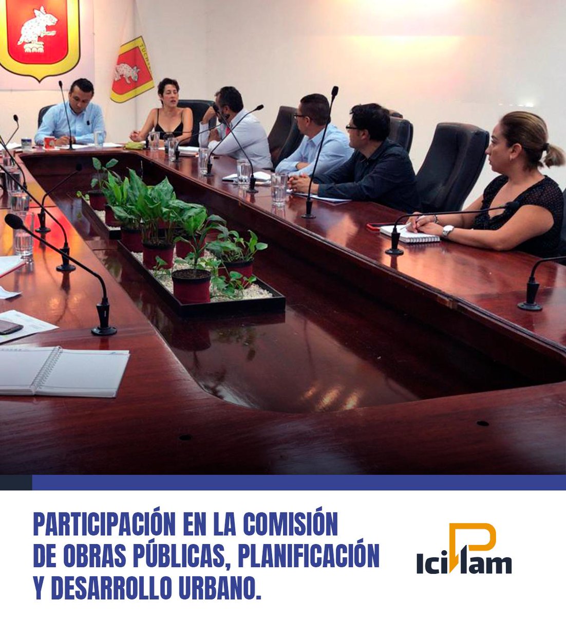 ICIPLAM's tweet photo. ¡Buenos días #Tuxtla! hoy participamos en la sesión ordinaria de la Comisión de Obras Públicas, Planificación y Desarrollo Urbano del Cabildo municipal.

😎Conoce más de nuestras funciones en https://t.co/FpHe6Ppdbf #ICIPLAneando #TuxtlaCiudadDigna https://t.co/54PrbneNE1