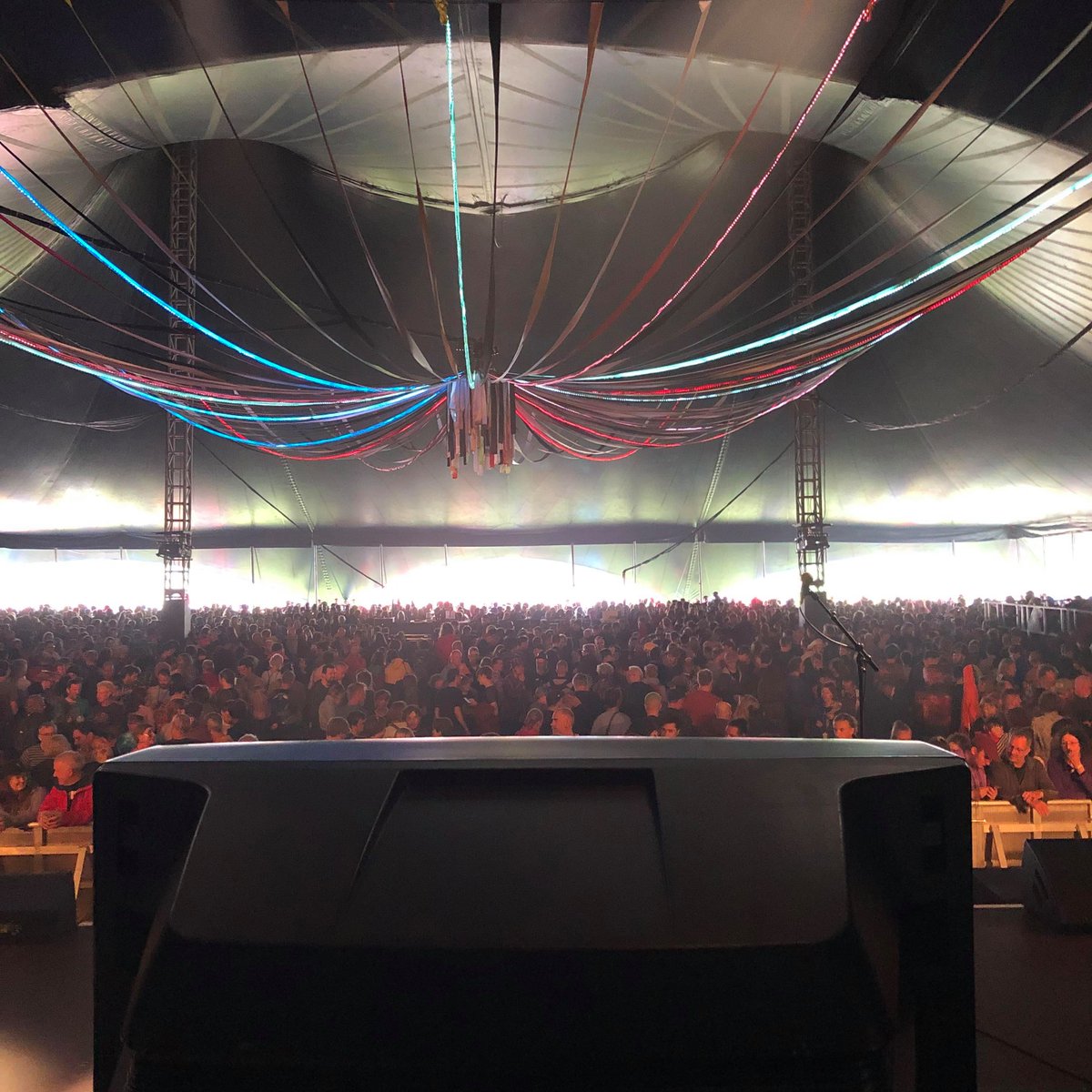 _tvam's tweet photo. . @GreenManFest, that was amazing! Thanks to everyone who braved the rain to catch us - WE SALUTE YOU!! Next stop: Leeds for This Must Be The Place festival at @Belgrave_Leeds. Luv u xxx 🌈💀📼 https://t.co/lDW3egrxwg