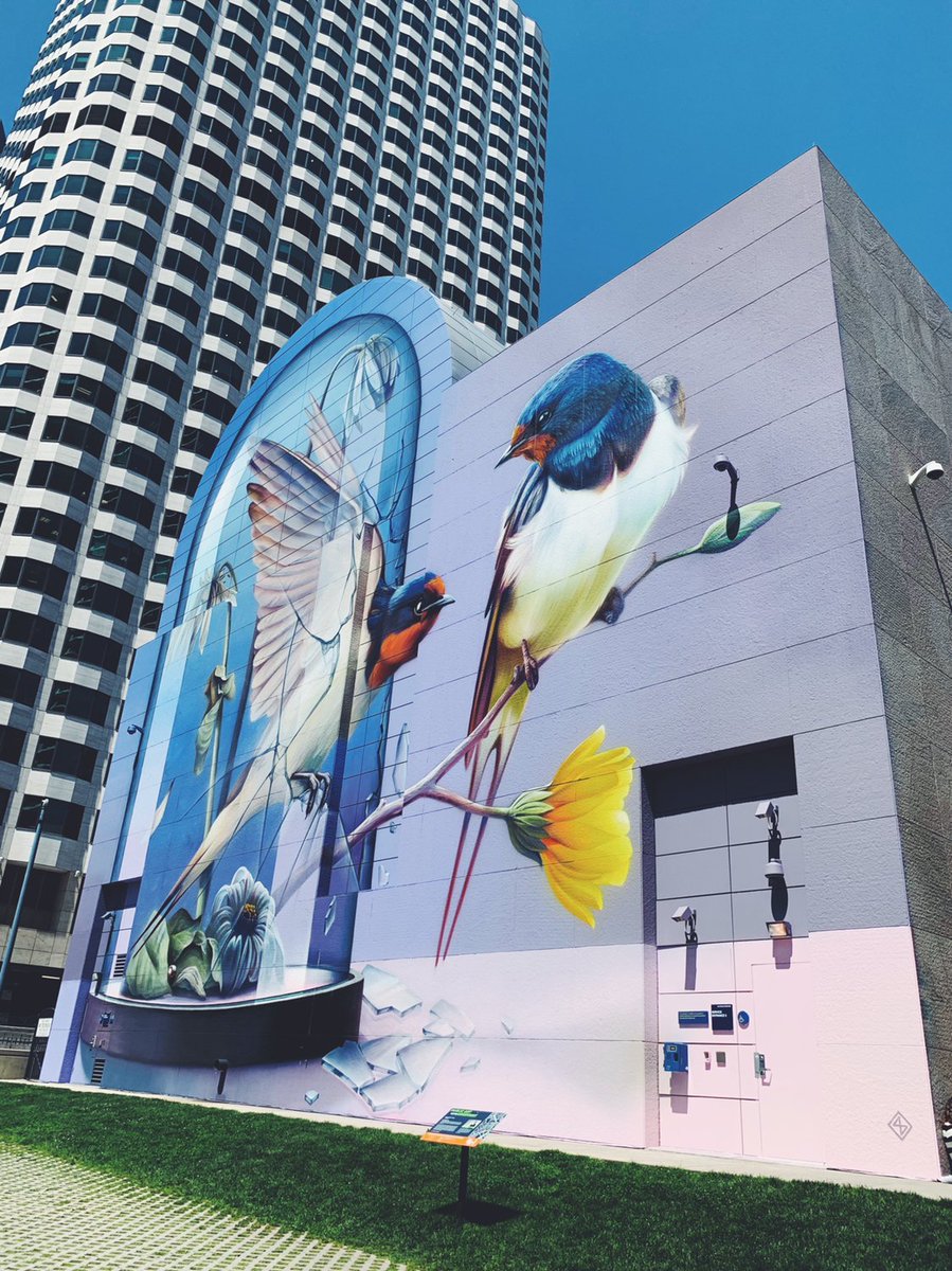 Have you checked out Super A’s “Resonance” mural on the Greenway yet? 
#IntercontinentalBoston #art