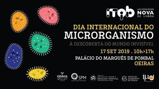 Join our celebrations of the #InternationalMicroorganismDay! 
📆 Sep 17
📍 Gardens of Marquês de Pombal Palace, Oeiras
📢 Free activities 
Come and discover the essential role that microorganisms play in our health, environment and quality of life!
👉 buff.ly/2Z8MYXL