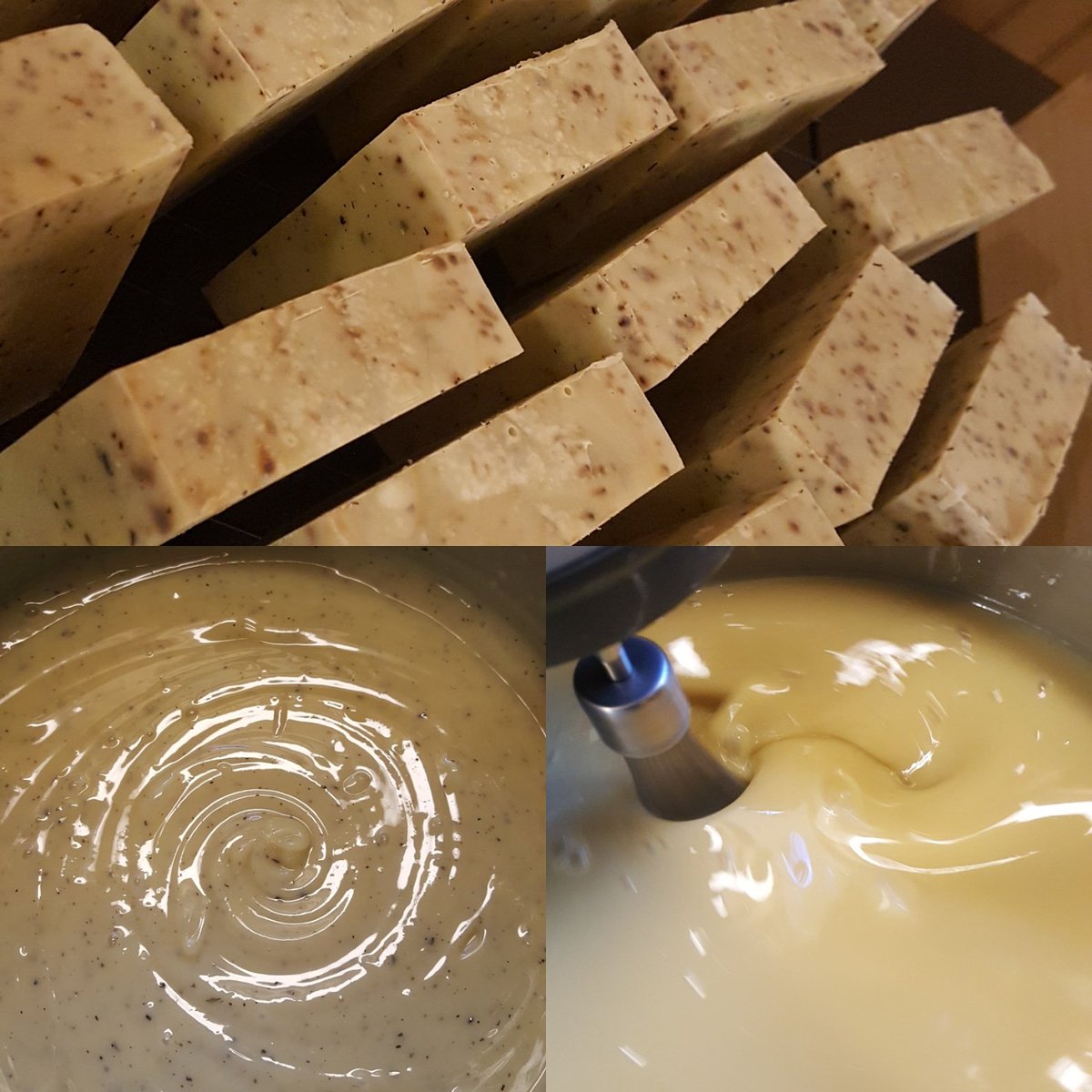 SpikycatG's tweet photo. Had some fun this weekend making some of my Rosemary Mint soap.
#soap #soapnerd #soapy #allnaturalsoap #allnaturalbeauty #handmade #HandmadeHour https://t.co/ts0pFRbhsa