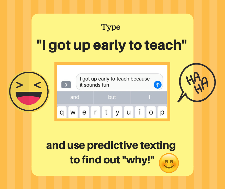 linglabglobal's tweet photo. Why do you get up early to teach with VIPKID or Magic Ears?
#Predictivetext 
#thevipkidlife
#teampurple https://t.co/nn5vXtEK1t