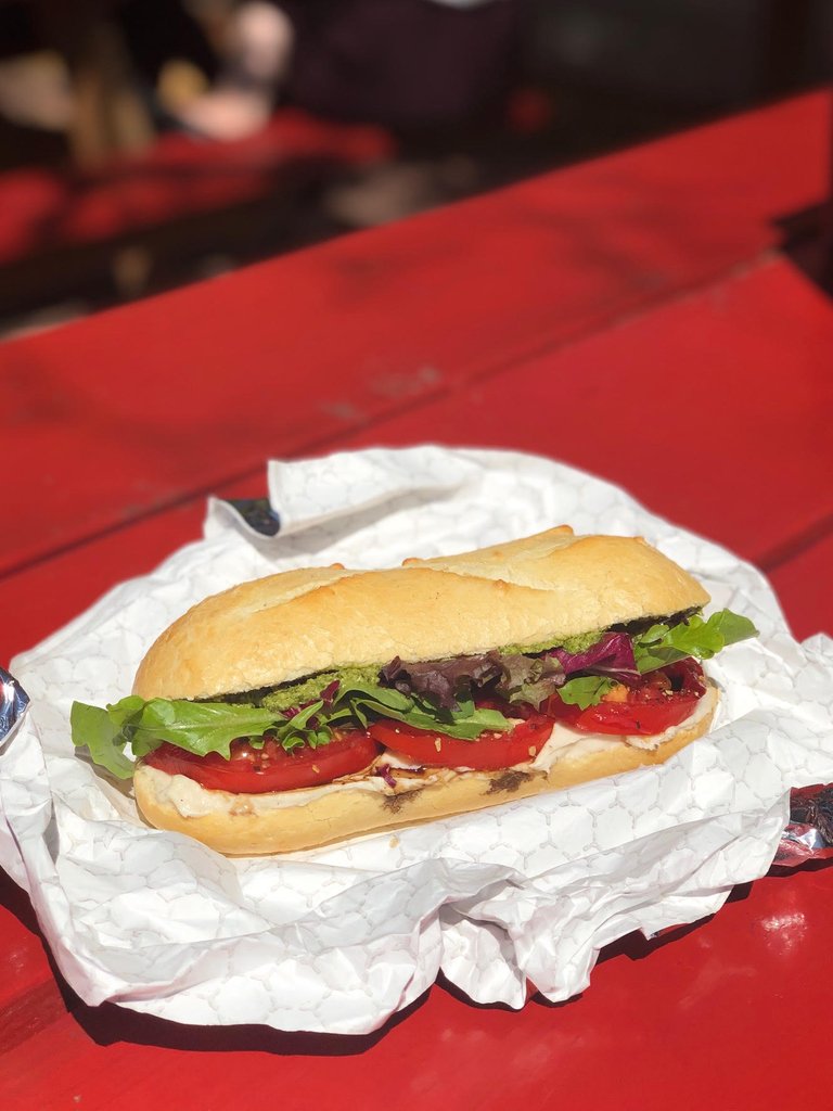 WasatchGardens's tweet photo. We're drooling in anticipation of @BudsSLC during this year's Tomato Day's Dine-Around.  Stop in and enjoy a Caprese Sandwich with cashew mozzarella, locally grown organic heirloom tomatoes, fresh walnut basil pesto, balsamic vinegar and greens toasted on a sourdough hoagie. https://t.co/V82cnofkAJ