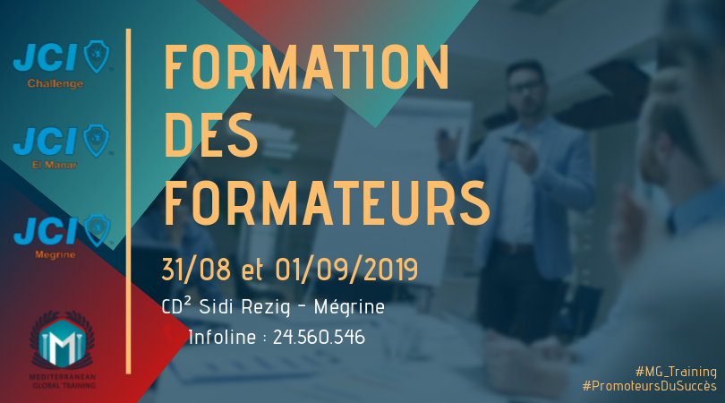 jce_elmanar's tweet image. Vous voulez devenir #Formateur ? Vous souhaitez vivre une nouvelle expérience ? Vous êtes #Jaycee ? Alors ne ratez pas l&apos;occasion et participez à la #FormationDesFormateurs organisée par #JCI_Challenge, @jce_elmanar et #JCI_Mégrine !
NB : Prix réduits et places limitées