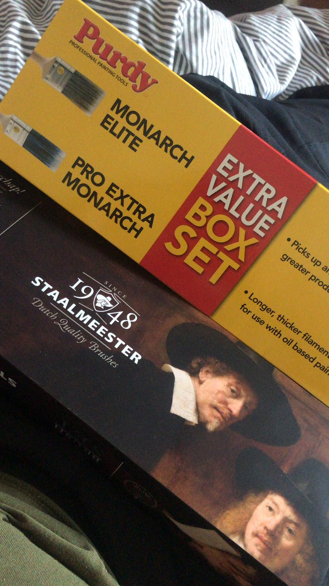 Excited to use my new brushes tonight! #purdy #staalmeester